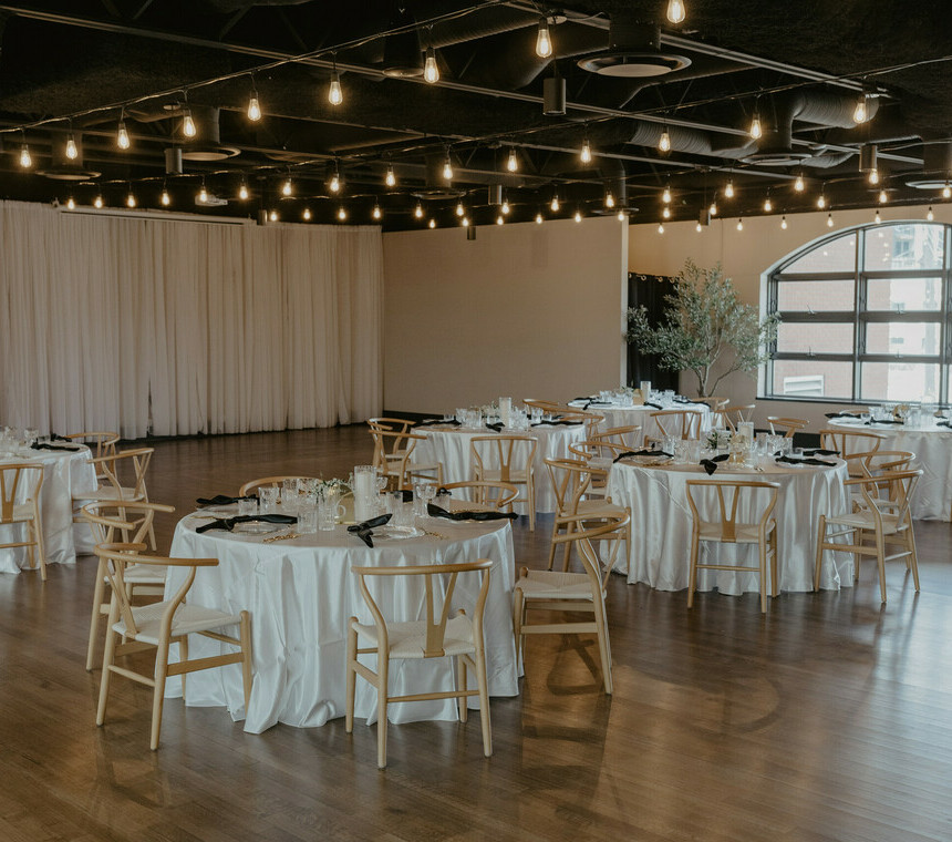 Special Event Rentals - Outdoor tent wedding with quest tables along with head table