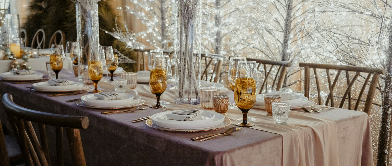 Special Event Rentals - Winter Table Decor